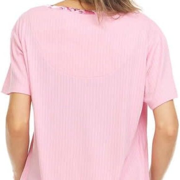 Flora Nikrooz  Women's 2 Piece Super Soft Pajama Lounge Set Size L Pink Cozy NEW - Picture 12 of 16